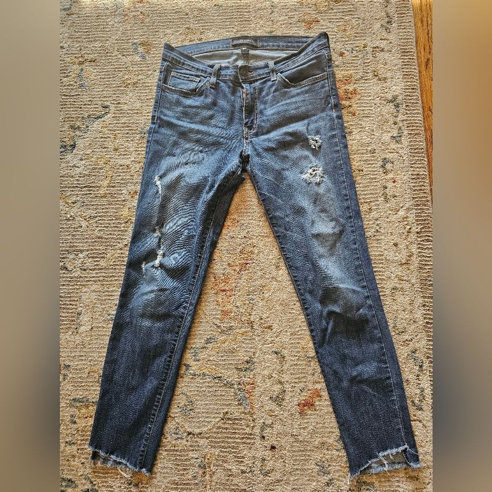 Flying Monkey Distressed Ankle Jeans Sz 29 With 27" Inseam